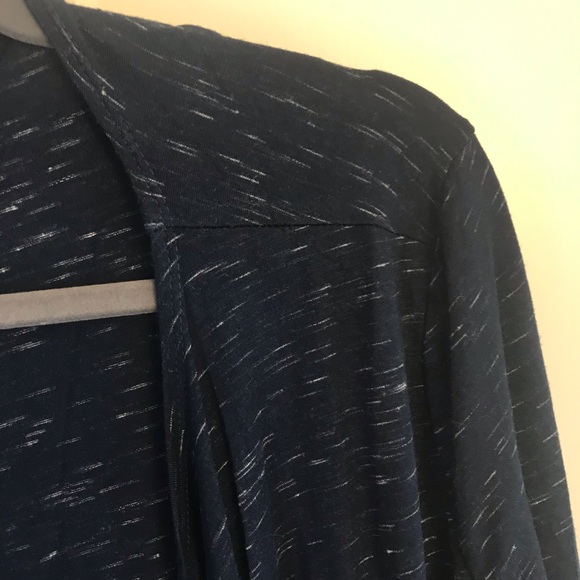Articles of Society Stitchfix Mullins Drape Front Navy Blue Cardigan Size Small - Picture 4 of 9